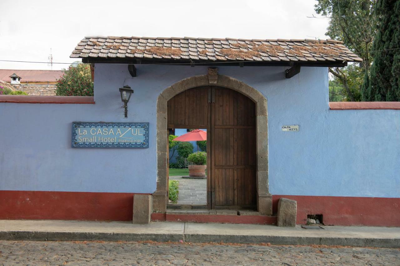 מלון הואסקה דה אוקמפו La Casa Azul Huasca & Restaurante La Terraza מראה חיצוני תמונה