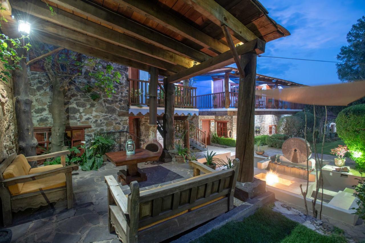 מלון הואסקה דה אוקמפו La Casa Azul Huasca & Restaurante La Terraza מראה חיצוני תמונה