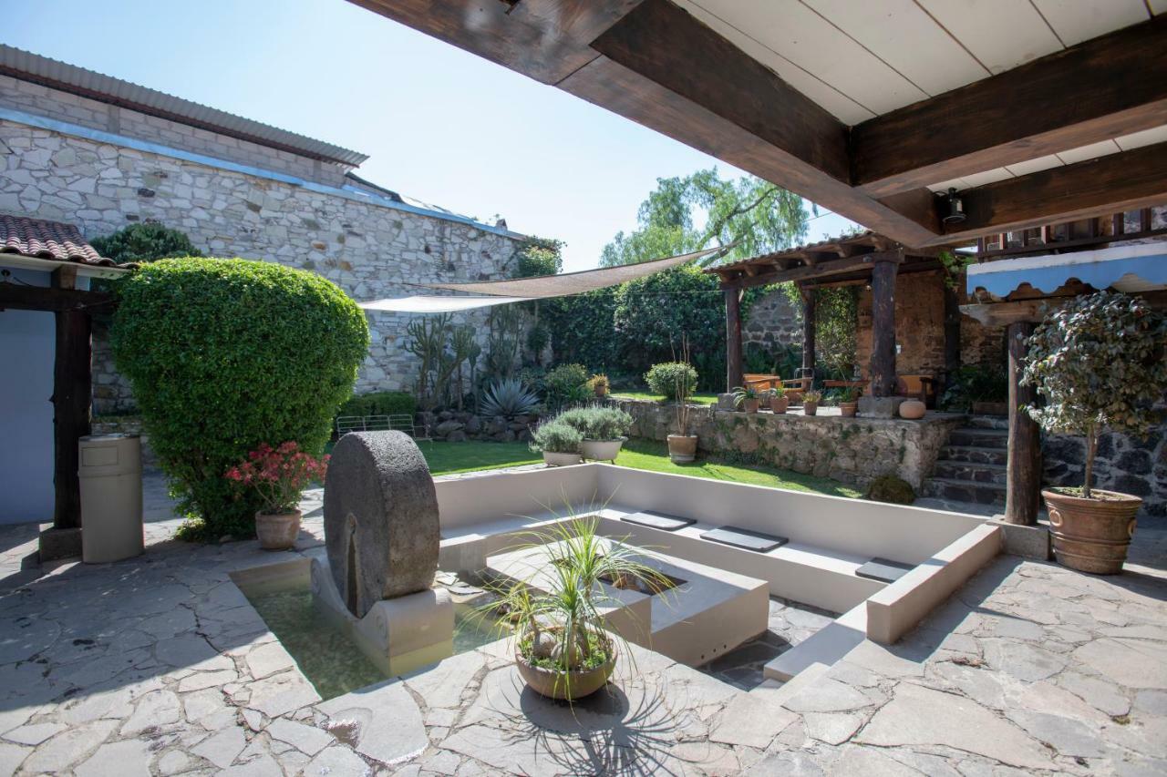 מלון הואסקה דה אוקמפו La Casa Azul Huasca & Restaurante La Terraza מראה חיצוני תמונה